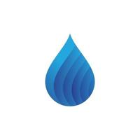 blauw waterdruppel logo sjabloon vector illustratie ontwerp