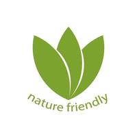 natuurvriendelijk labellogo. tags met text.vector afbeelding. vector