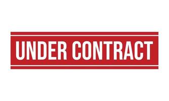 onder contract rubber stempel. onder contract grunge postzegel zegel vector illustratie