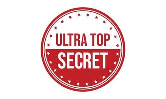 ultra top geheim rubber stempel. ultra top geheim grunge postzegel zegel vector illustratie