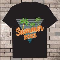 zomer hand- tekening vakantie partij kamp, zomer backgraund vector, zomer strand t-shirt ontwerp vector