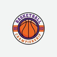 modern professioneel basketbal team logo vector