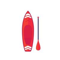 sup board en peddel vectorillustratie vector