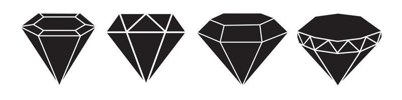 abstract vector diamant icoon ontwerp sjabloon