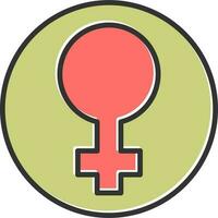 vrouw symbool vector icoon