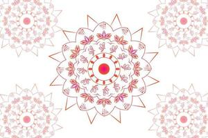 gemakkelijk mandala gradian bladzijde. ornament ronde mandala. meetkundig cirkel element. caleidoscoop, medaillon, yoga, Indië, Arabisch. abstract ontwerp sjabloon vector