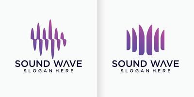 brief m met pulse . muziek- speler element. logo sjabloon elektronisch muziek, gelijkmaker, op te slaan, muziek, nachtclub, disco. audio Golf logo concept vector