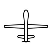 leger dar icoon vector vliegtuig voor intelligentie- en aanval voor grafisch ontwerp, logo, website, sociaal media, mobiel app, ui illustratie