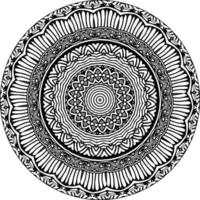 decoratief mandala met klassiek bloemen elementen Aan wit achtergrond. vector