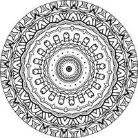 bloemenmandala. vintage decoratieve elementen. oosters patroon, vectorillustratie. islam, arabisch, indisch, marokkaans, spanje, turks, pakistan, chinees, mystieke, Ottomaanse motieven. kleurboek pagina vector