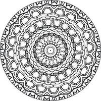 bloemenmandala. vintage decoratieve elementen. oosters patroon, vectorillustratie. islam, arabisch, indisch, marokkaans, spanje, turks, pakistan, chinees, mystieke, Ottomaanse motieven. kleurboek pagina vector