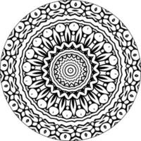 bloemenmandala. vintage decoratieve elementen. oosters patroon, vectorillustratie. islam, arabisch, indisch, marokkaans, spanje, turks, pakistan, chinees, mystieke, Ottomaanse motieven. kleurboek pagina vector