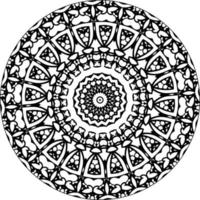 decoratief mandala met klassiek bloemen elementen Aan wit achtergrond. naadloos abstract patroon. geschikt voor kleur boek, omhulsel papier, verpakking. vector