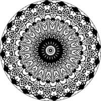 gemakkelijk circulaire patroon in het formulier van mandala voor henna, mehndi, tatoeëren, decoratie. decoratief ornament in etnisch oosters stijl. vector