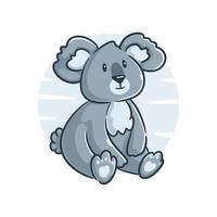 schattig koala tekenfilm vector illustratie Aan een wit achtergrond