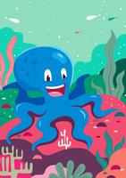 Octopus Illustratie vector