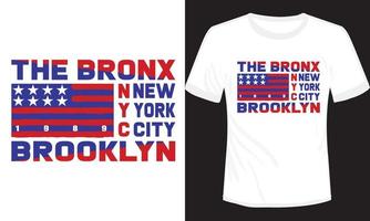nieuw york stad Brooklyn t-shirt ontwerp vector