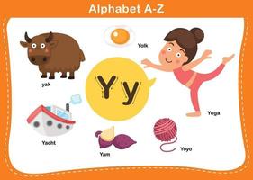 alfabet letter y vectorillustratie vector
