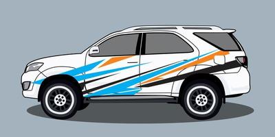 vector illustratie van een vrij abstract auto sticker