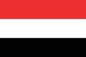 vlag van jemen.nationaal vlag van Jemen vector