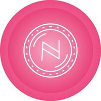 namecoin valuta vector icoon