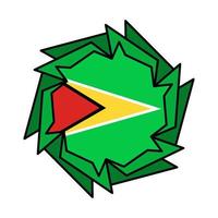 Guyana vlag icoon, illustratie van nationaal vlag ontwerp met elegantie concept, perfect voor onafhankelijkheid ontwerp vector