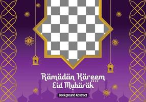 bewerkbare Ramadan uitverkoop poster sjabloon. met mandala ornamenten, lantaarns en de silhouet van een moskee. ontwerp voor sociaal media, banier, groet kaart en web. Islamitisch vakantie vector illustratie