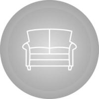 dubbele sofa vector icoon