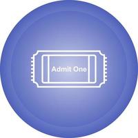 film ticket vector icoon