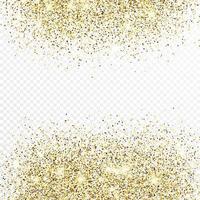 goud schitteren confetti achtergrond. feestelijk structuur met schijnend licht effect. vector illustratie.