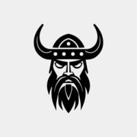 oude viking hoofd voor mascotte. vector ontwerp