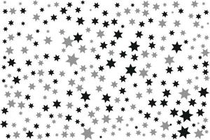 wit achtergrond van monochroom, zwart en grijs sterren vector