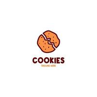 vector koekjes logo ontwerp concept illustratie idee