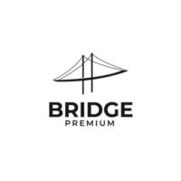 vector brug logo ontwerp concept sjabloon illustratie idee