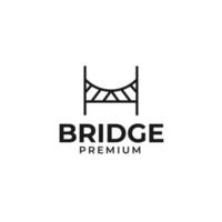 vector brug logo ontwerp concept sjabloon illustratie idee