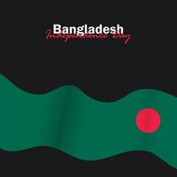 vector van onafhankelijkheidsdag met vlaggen van bangladesh.