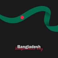 vector van onafhankelijkheidsdag met vlaggen van bangladesh.