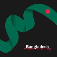 vector van onafhankelijkheidsdag met vlaggen van bangladesh.