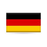 Duitsland vlag vector illustratie geïsoleerd Aan wit achtergrond