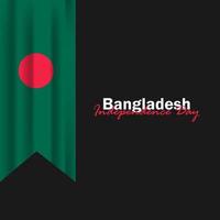 vector van onafhankelijkheidsdag met vlaggen van bangladesh.