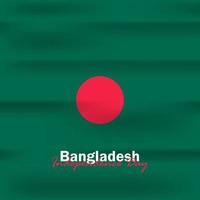 vector van onafhankelijkheidsdag met vlaggen van bangladesh.