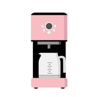 koffie maker vlak silhouet vector in pastel kleur. kleur Koken elektrisch werktuig icoon. reeks van kleur symbolen voor keuken concept. keuken gadgets. keukengerei