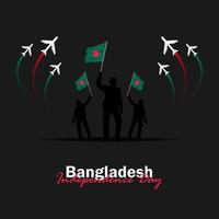 viering van de nationale feestdag van Bangladesh op 26 maart vector