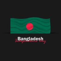 viering van de nationale feestdag van Bangladesh op 26 maart vector