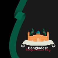 viering van de nationale feestdag van Bangladesh op 26 maart vector