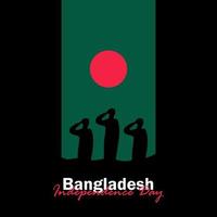 viering van de nationale feestdag van Bangladesh op 26 maart vector