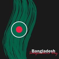 vector van onafhankelijkheidsdag met vlaggen van bangladesh.