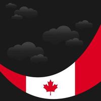 gelukkige dag van canada, onafhankelijkheidsdag van canada. vector illustratie