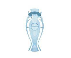 euro trofee Europese Amerikaans voetbal laatste ontwerp illustratie vector