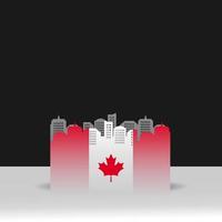 gelukkige dag van canada, onafhankelijkheidsdag van canada. vector illustratie